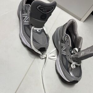 New Balance Kids' Sneakers in Gray and White